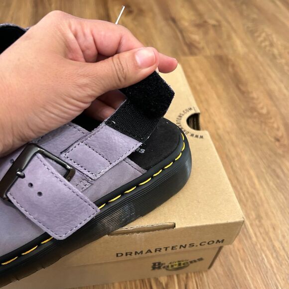 DR MARTENS Jorge II leather slingback clogs mules slip on shoes women’s 7 new - Picture 8 of 10